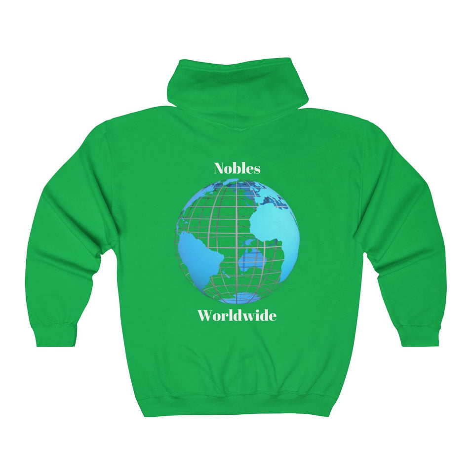 Nobles Worldwide Zip Up Hoodie