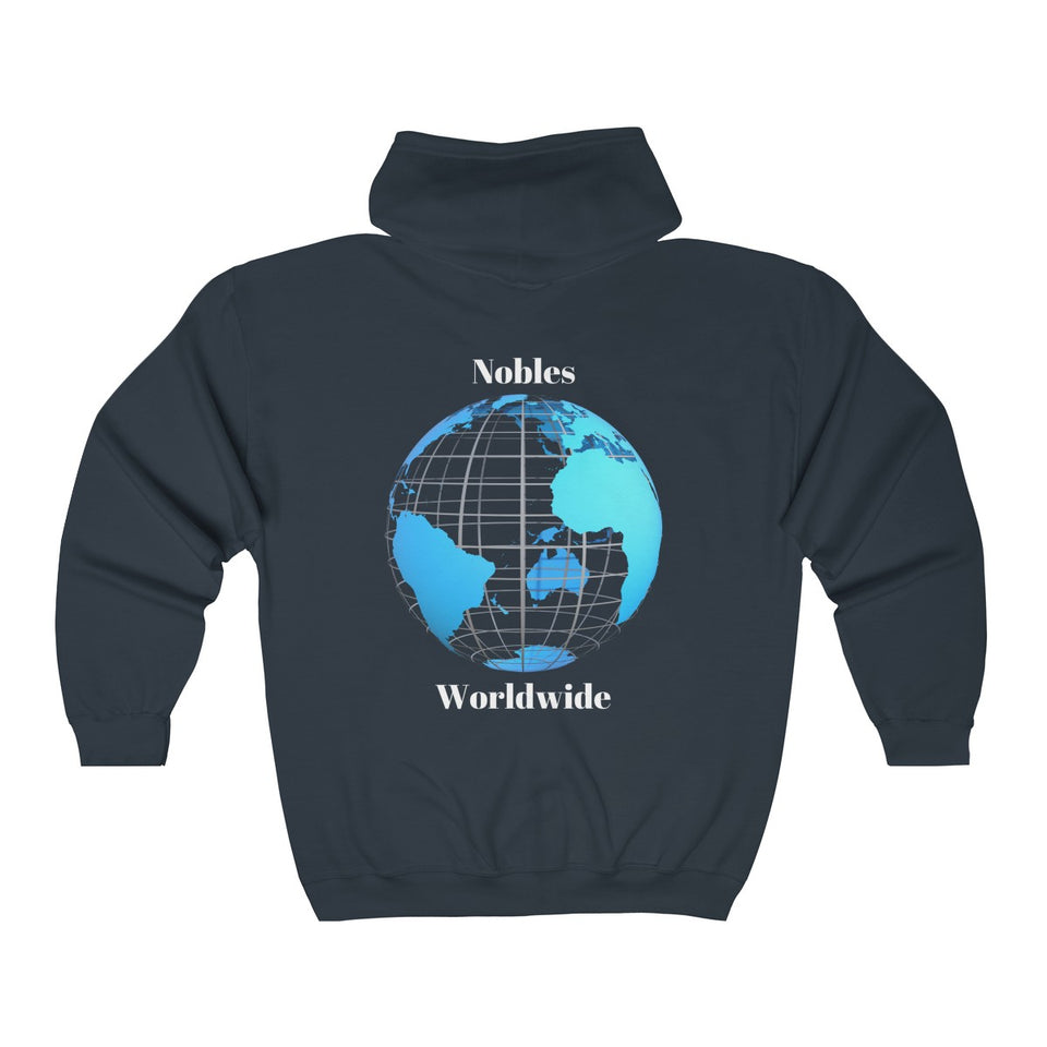Nobles Worldwide Zip Up Hoodie
