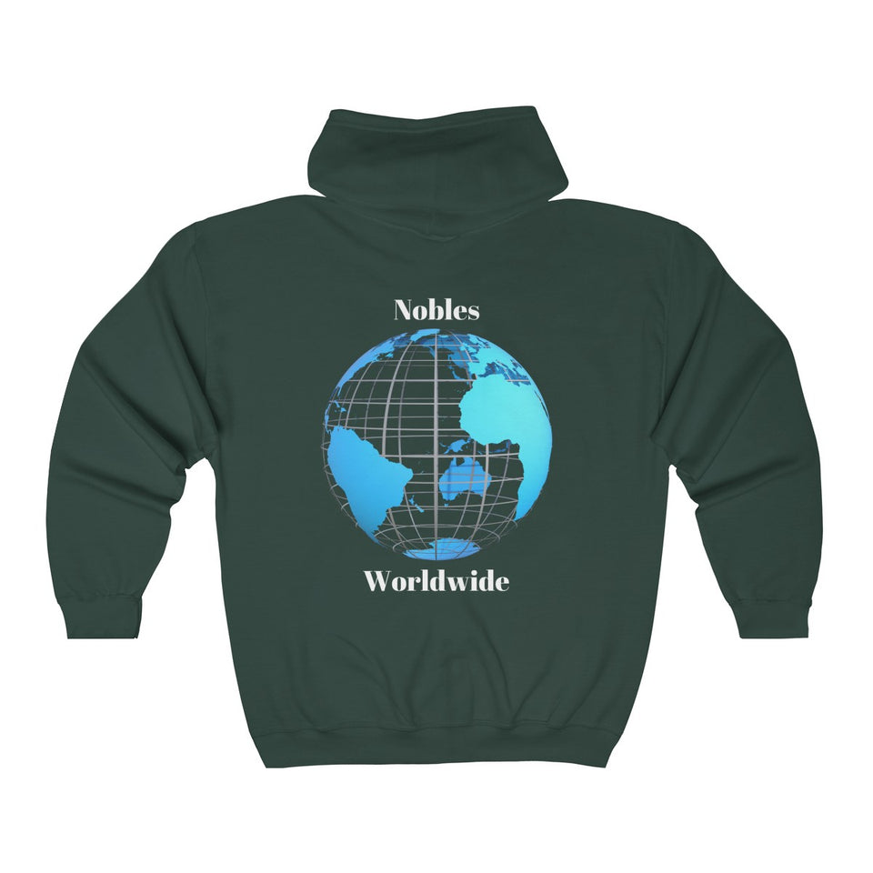 Nobles Worldwide Zip Up Hoodie