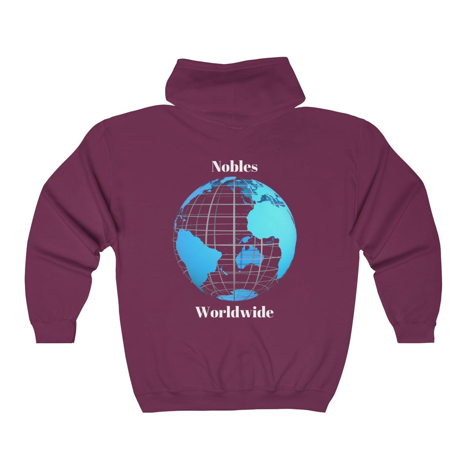 Nobles Worldwide Zip Up Hoodie