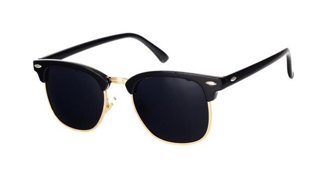 Nobles Half Frame Mirror Sunglasses