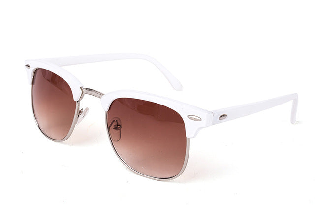 Nobles Half Frame Mirror Sunglasses