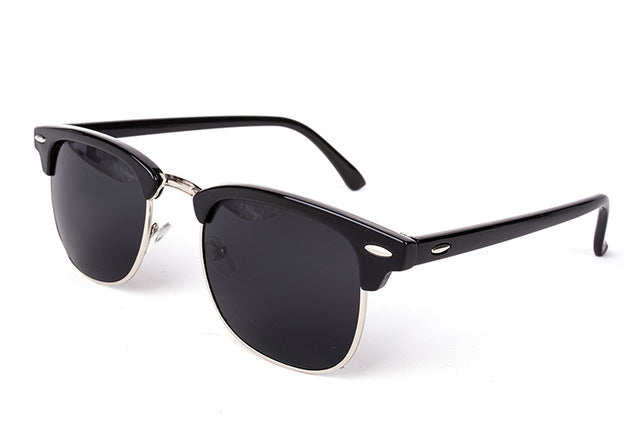 Nobles Half Frame Mirror Sunglasses