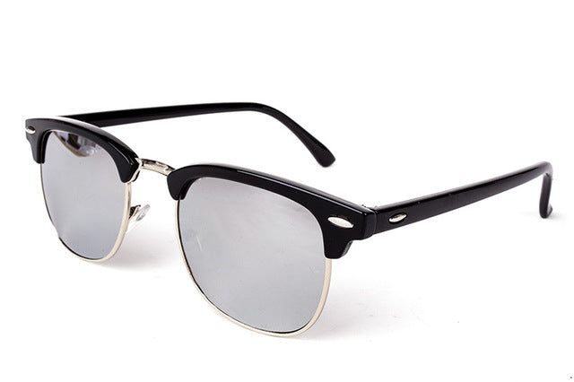Nobles Half Frame Mirror Sunglasses