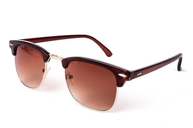 Nobles Half Frame Mirror Sunglasses