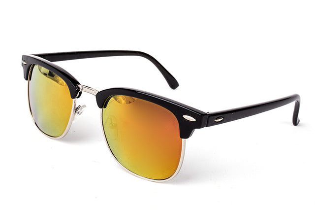 Nobles Half Frame Mirror Sunglasses
