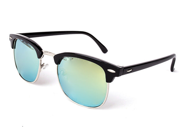 Nobles Half Frame Mirror Sunglasses