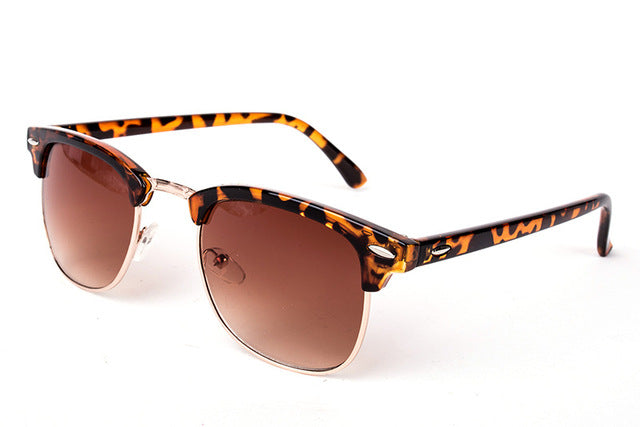 Nobles Half Frame Mirror Sunglasses